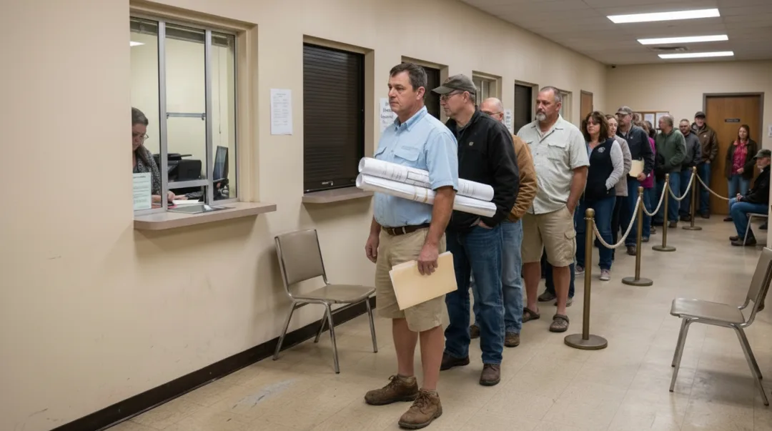 Community Works — the paper-based, backlogged permitting process